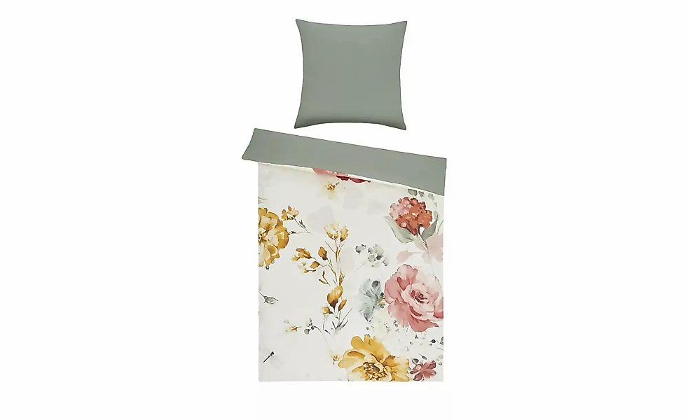 como Satin Wende-Bettwäsche  Floral lake ¦ mehrfarbig ¦ Maße (cm): B: 135 B günstig online kaufen