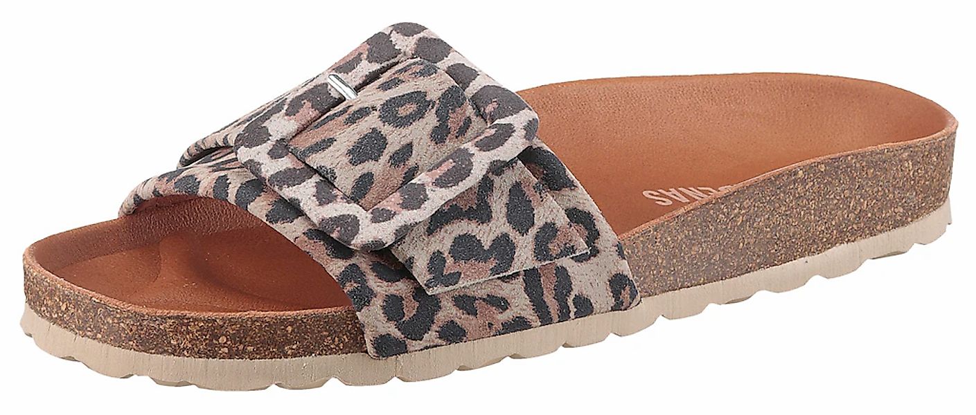 VERBENAS Pantolette "Reiko Leopardo Grande" Sommerschuh, Falt mit Schnallen günstig online kaufen