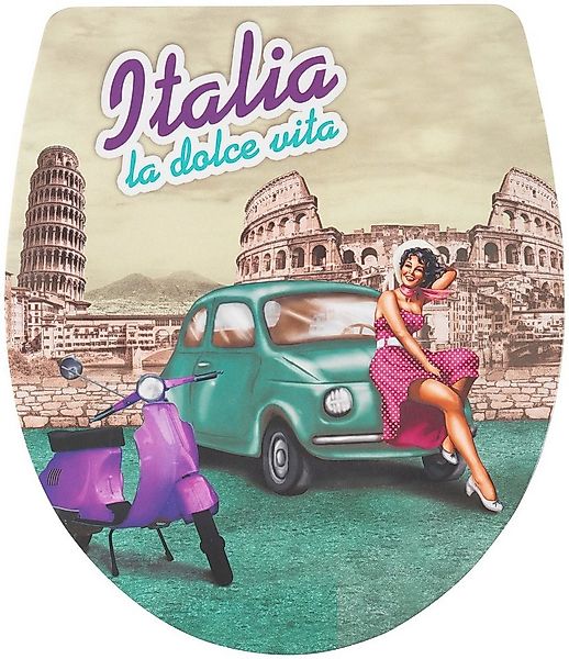 ADOB WC-Sitz Italia la dolce vita, Absenkautomatik, zur Reinigung auf Knopf günstig online kaufen