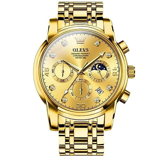 OLEVS Quarzuhr Herren Olevs Chronograph mit Tag-Nacht-Anzeige günstig online kaufen