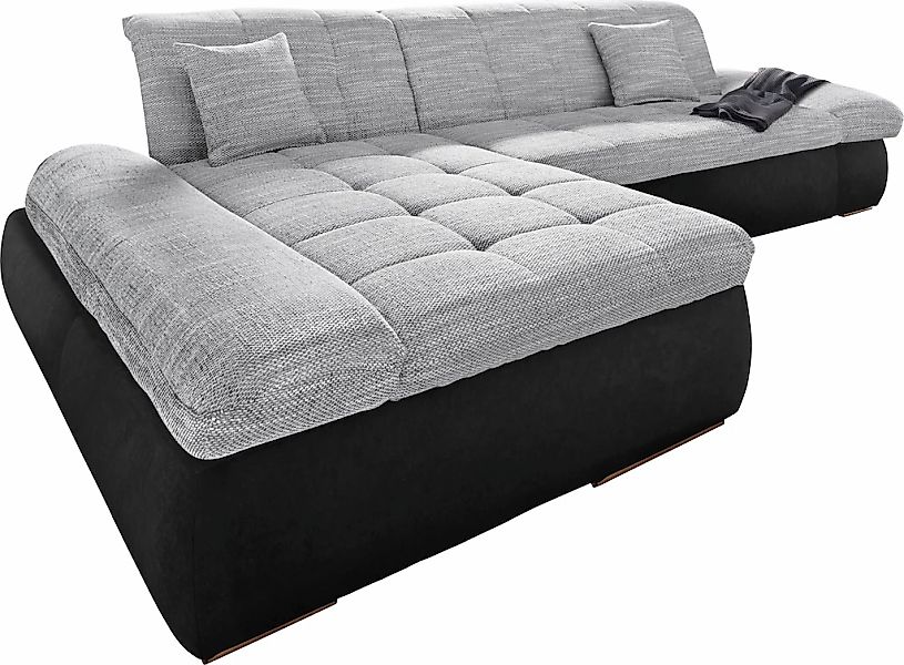 DOMO collection Ecksofa »PB Moric wahlweise mit Bettfunktion + Armteilverst günstig online kaufen