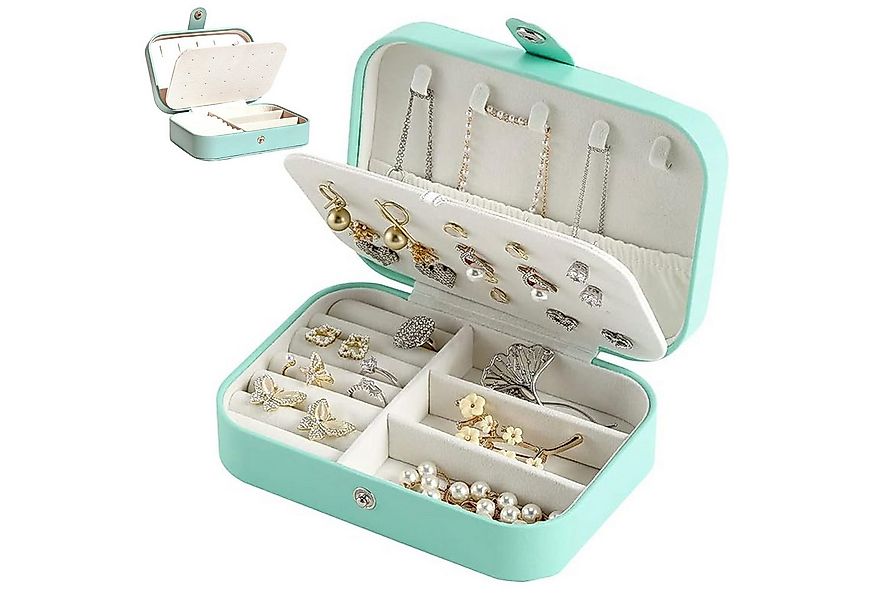 OKWISH Schmuckkasten Schmuckkästchen Schmuckaufbewahrung 2stöckige Schmuckb günstig online kaufen