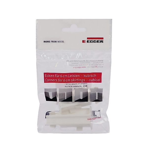 Egger Innenecke Kubisch 6 cm Universal Weiß 2 Stück günstig online kaufen