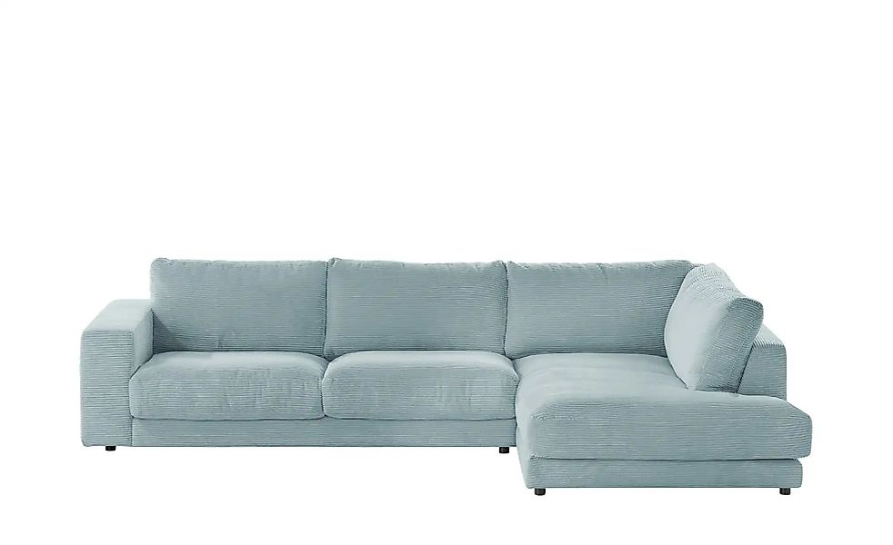 Jette Home Ecksofa Cord Sila ¦ blau ¦ Maße (cm): B: 325 H: 85 T: 224.0 Pols günstig online kaufen