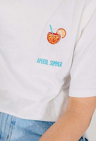 von Herzen T-Shirt Aperol Summer Shirt - 100% Baumwolle - Stick - Statement günstig online kaufen