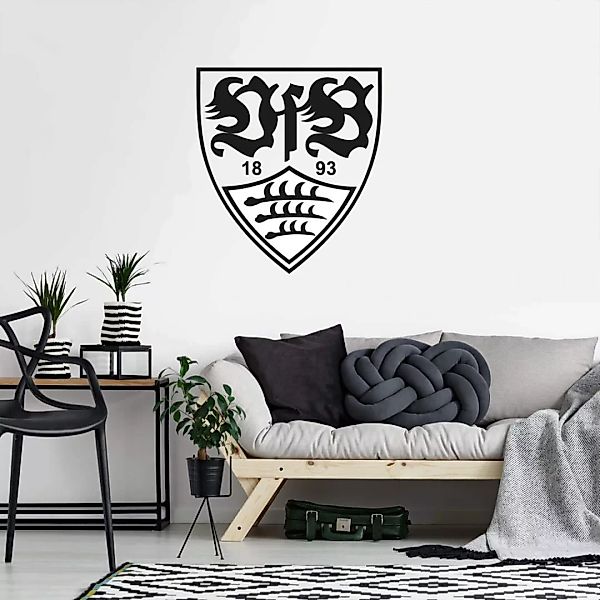 Wall-Art Wandtattoo "Fußball VfB Stuttgart Logo", (1 St.), selbstklebend, e günstig online kaufen