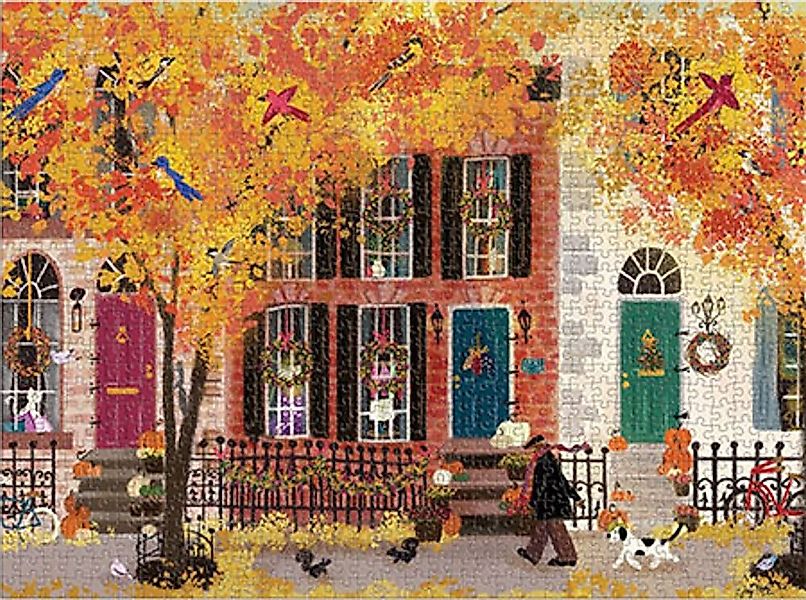 Chronicle Books Puzzle Herbst in der Nachbarschaft, Puzzleteile günstig online kaufen