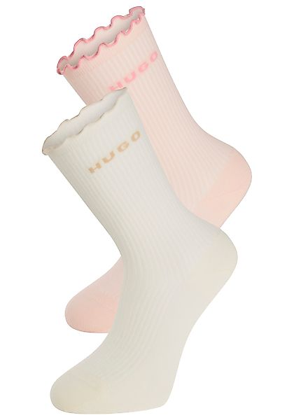 HUGO Underwear Basicsocken "2P RS LETTUCE CC W" 2 Paar tlg. Bund leicht gek günstig online kaufen