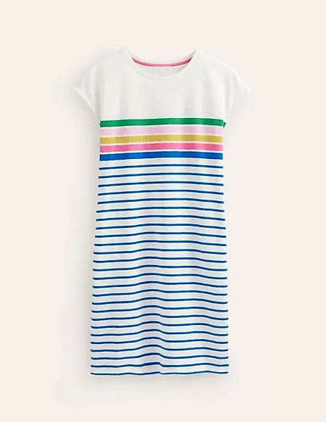 Leah T-Shirt-Kleid aus Jersey Damen Boden, Grün, Sangria Multistreifen günstig online kaufen