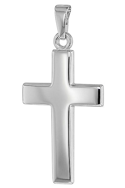 trendor Kreuzanhänger Kreuz- 25 mm Weißgold günstig online kaufen