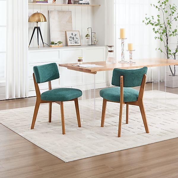 OKWISH 4-Fußstuhl Esszimmerstuhl (2er-Set mit Massivholzbeinen günstig online kaufen