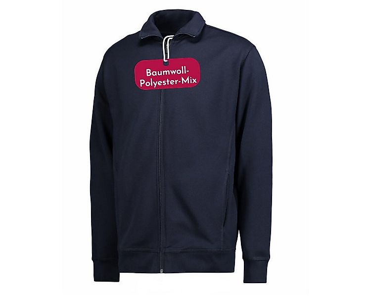 Clinotest Sweatjacke ohne Kapuze Unisex - 60% Baumwolle & 40% Polyester mit günstig online kaufen