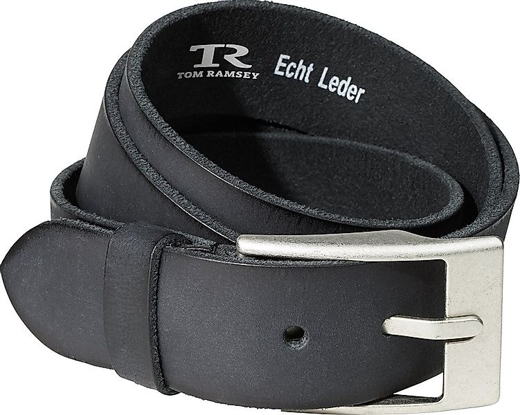 Tom Ramsey Ledergürtel mit silberfarbener Schließe günstig online kaufen