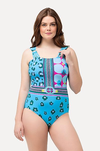 Ulla Popken Badeanzug Badeanzug Mustermix Softcups günstig online kaufen