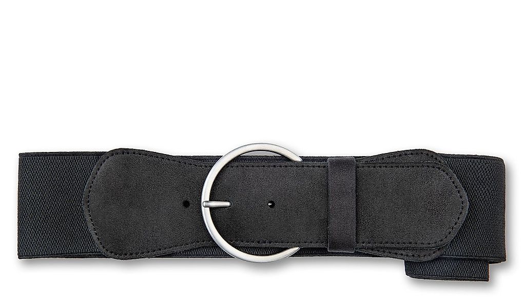 BERND GÖTZ Taillengürtel Taillengürtel mit Stretch und großer silberner Rin günstig online kaufen