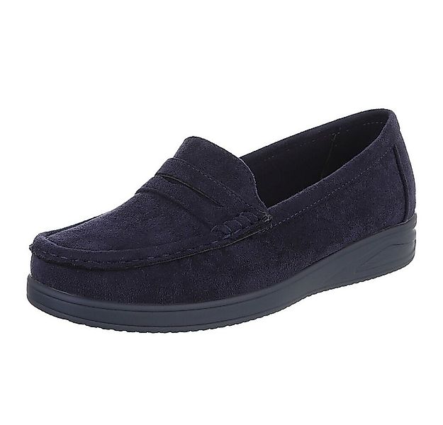 Ital-Design Elegante Loafer für Damen aus hochwertigem Material Slipper (91 günstig online kaufen