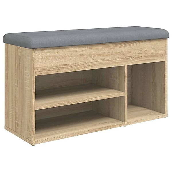 vidaXL Sitzbank Schuhbank Sonoma-Eiche 82x32x45,5 cm Holzwerkstoff günstig online kaufen