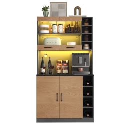 Merax Küchenbuffet Küchenschrank mit LED und günstig online kaufen