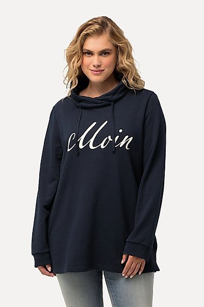 Ulla Popken Sweatshirt Sweatshirt Moin Stehkragen günstig online kaufen