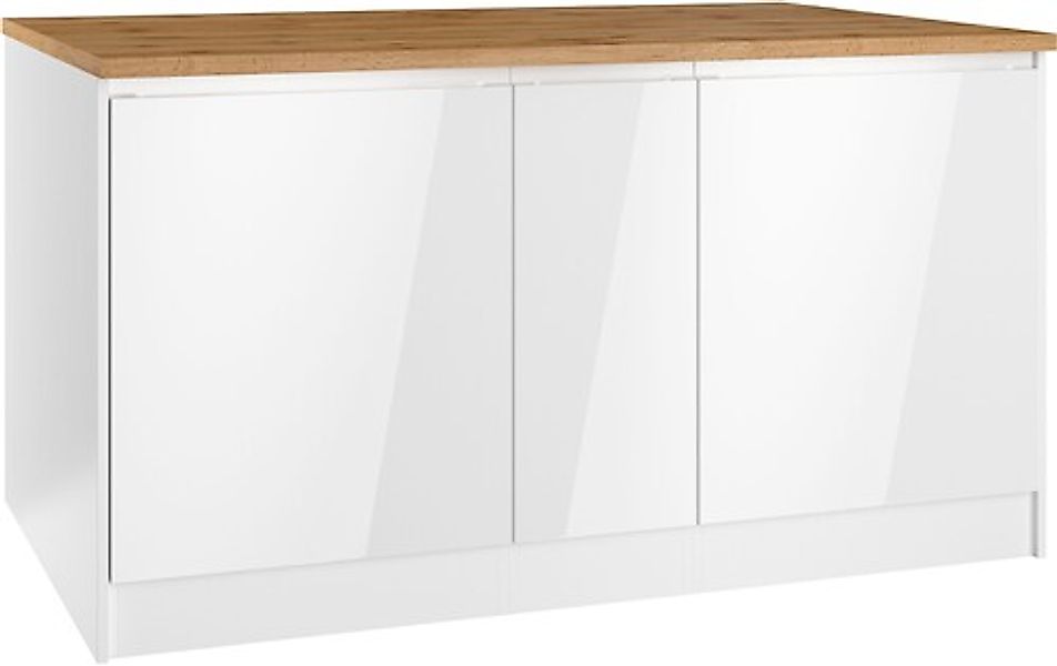 HELD MÖBEL Kücheninsel »Virginia«, Breite 153 cm, MDF-Fronten, Flaschenrega günstig online kaufen