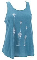 Guru-Shop T-Shirt Tanktop mit Giraffen Retrodruck, günstig online kaufen