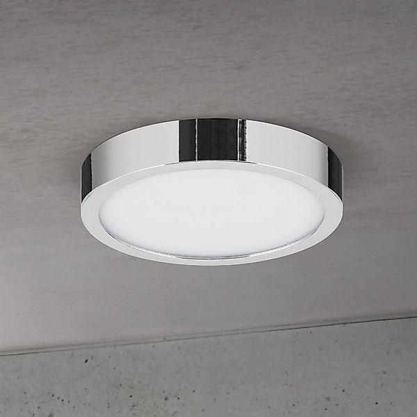 LED-Deckenlampe Disc, chromfarben, Ø 14 cm, CCT, Metall günstig online kaufen