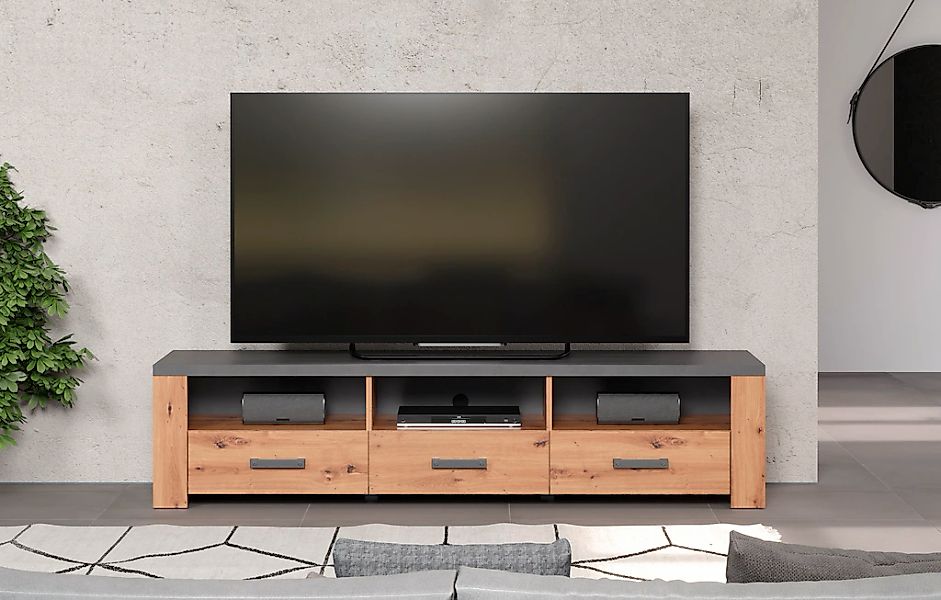 Home affaire TV-Board "Ambres", (1 St.), TV-Board, 3 Schubkasten, 3 Fächer, günstig online kaufen