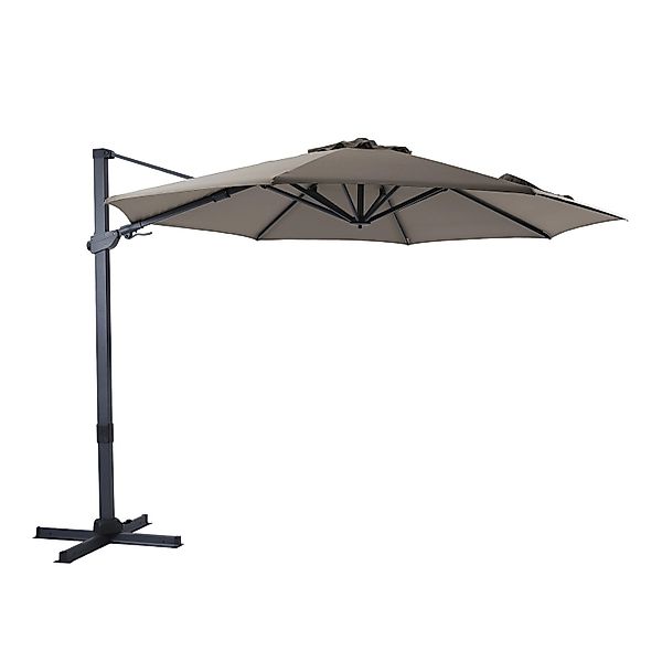 AXI Ampelschirm Ø 300 cm Taupe mit Dreh- & Neigungsfunktion günstig online kaufen
