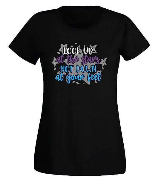 G-graphics T-Shirt Damen T-Shirt - Look up to the stars, not down at your f günstig online kaufen