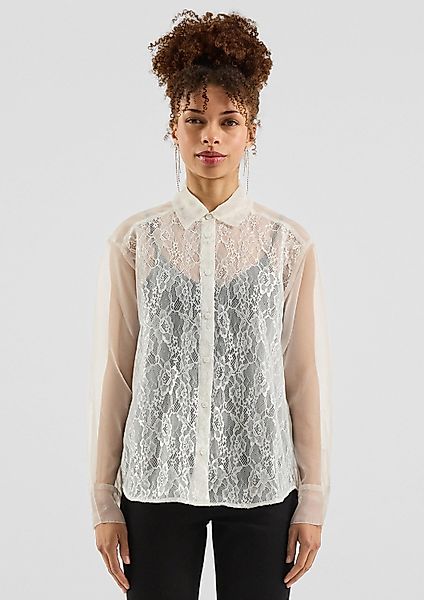 QS Langarmbluse Bluse Transparente Bluse günstig online kaufen