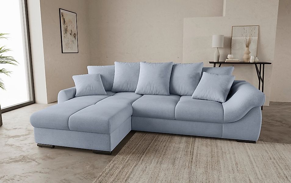 Mr. Couch Ecksofa »Livorno L-Form«, inkl. Hochschläfer-Bettauszug, XL-Bettk günstig online kaufen