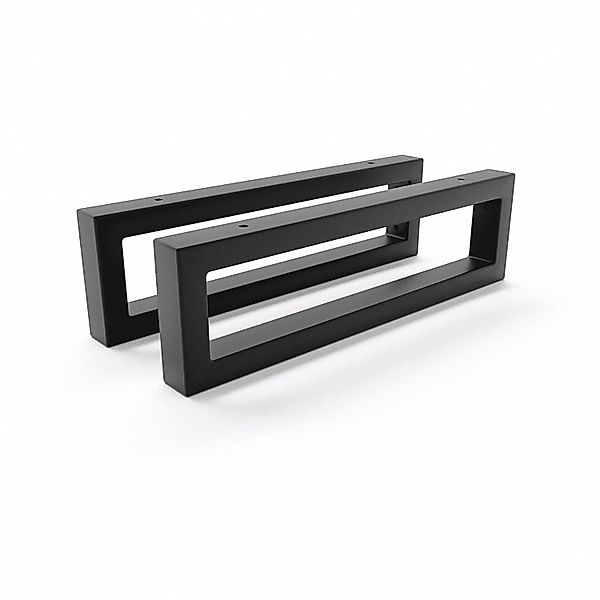 HEVVA Waschtischhalterung RHEIN 10 cm Hoch 35 cm Tief 2er Set Schwarz günstig online kaufen