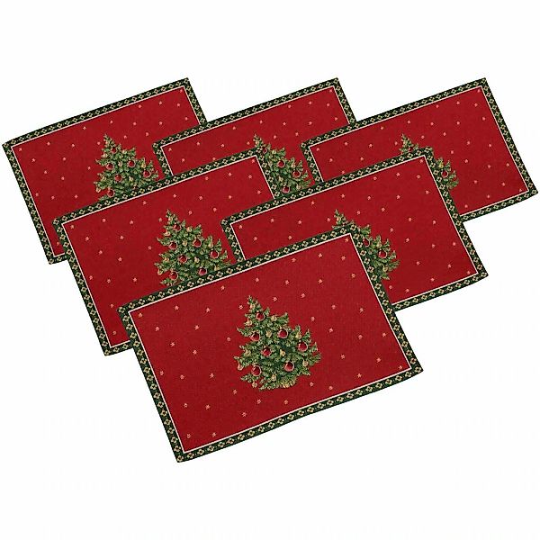 Villeroy & Boch Platzset "Platzset Baum Toys Delight 48 x 32 cm 6er Set bun günstig online kaufen