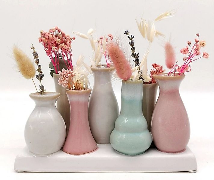 MEA LIVING Tischvase MEA-Living Väschen auf Tablett, spülmaschinengeeignet günstig online kaufen