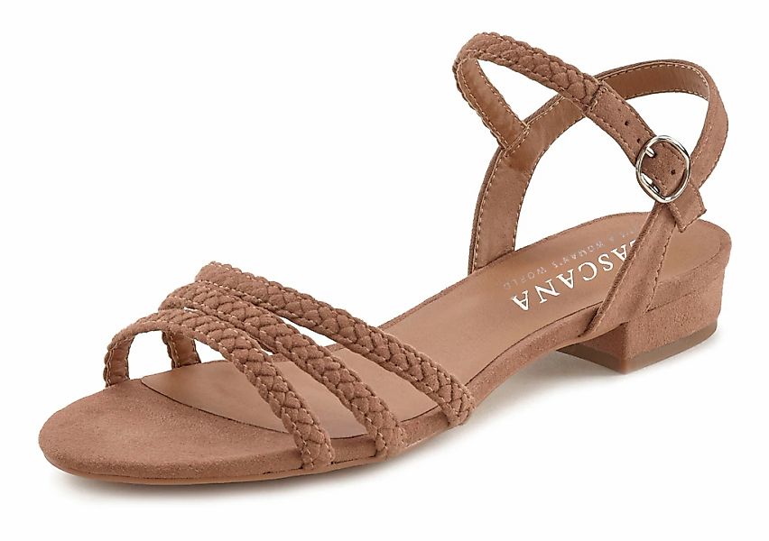 LASCANA Sandale "Sommerschuh", Sandalette, Sommerschuh mit geflochtenen Rie günstig online kaufen