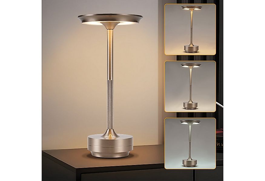 ZMH LED Tischleuchte Kabellos Nachttischlampe Touch Dimmbar Lampe Fensterba günstig online kaufen