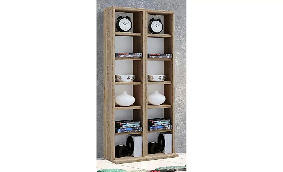 Standregal 2er-Set  Milano ¦ holzfarben ¦ Maße (cm): B: 42 H: 91,8 T: 20.0 günstig online kaufen