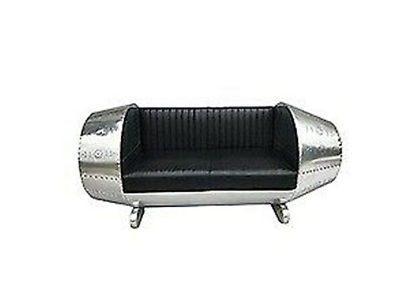 Xlmoebel Sofa Neu Luxus Möbel mit Aluminium Gestell und Ledersofa im Stil, günstig online kaufen