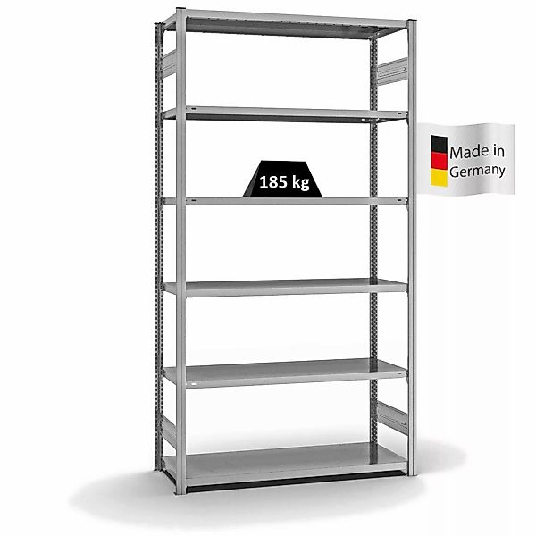 PROREGAL Fachbodenregal Stecksystem T-Profil Light-Duty Grundregal HxBxT 25 günstig online kaufen