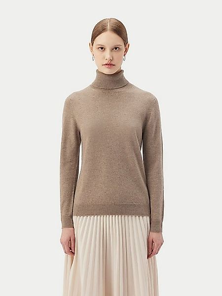 GOBI Cashmere Rollkragenpullover Naturfarbe Basic Rollkragenpullover aus Ka günstig online kaufen