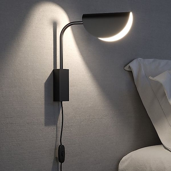 Wandleuchte Mollis in Schwarz G9 290mm günstig online kaufen