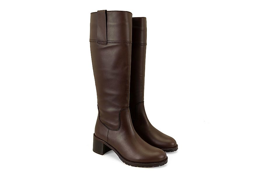 Desa Damen-Lederstiefel – 5,5 cm Absatz, zum Hineinschlüpfen, atmungsaktiv günstig online kaufen