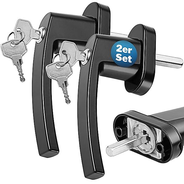 monzana Fenstergriff, 2, Abschließbar Edelstahl 35mm Stiftlänge Fensterbesc günstig online kaufen