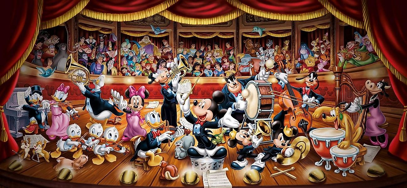 Clementoni® Puzzle Panorama High Quality Collection, Disney Orchester, 1320 günstig online kaufen