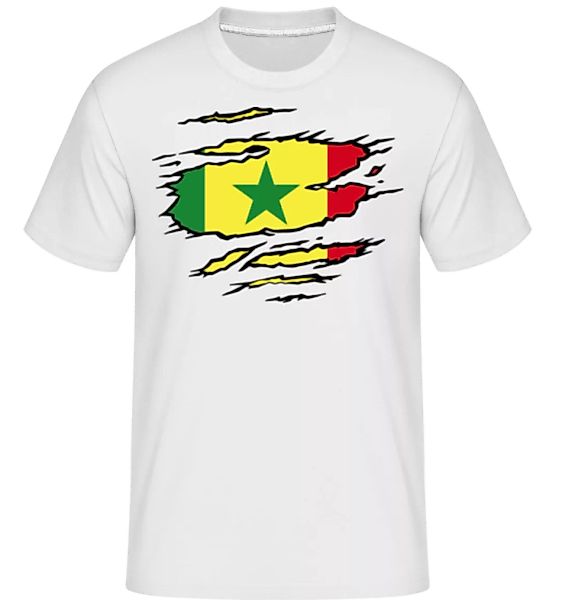 Zerrissene Fahne Senegal · Shirtinator Männer T-Shirt günstig online kaufen