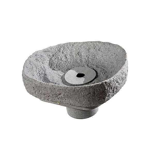 GreenLife Springbrunnen Set für Dekor Regenspeicher Hinkelstein in Granitgr günstig online kaufen