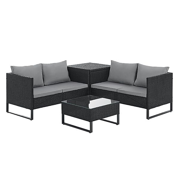 SVITA Gartenlounge-Set KANSAS, (Lounge-Set), Inklusive Kissenbox, günstig online kaufen