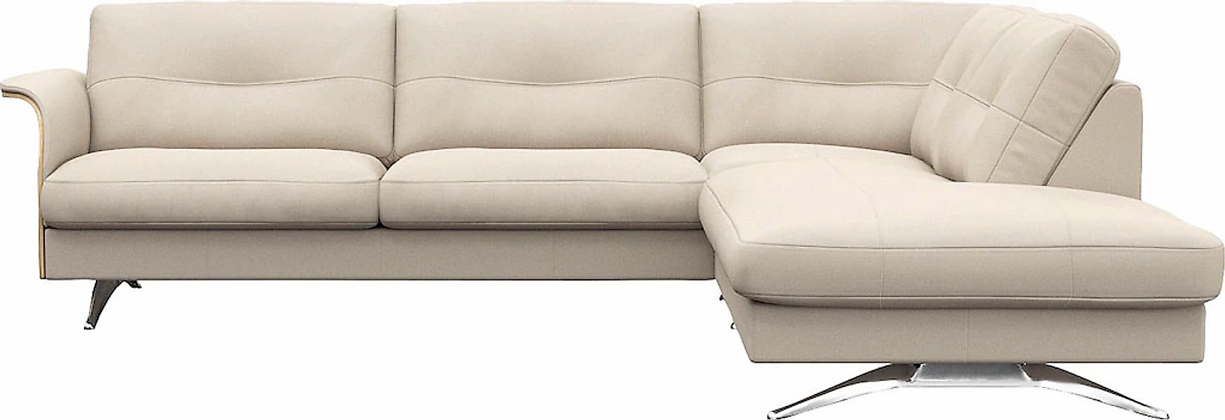 FLEXLUX Ecksofa "Glow, super bequem durch hochwertigem Sitzaufbau mit Feder günstig online kaufen
