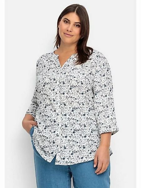 Sheego Shirtbluse "Große Größen", mit Blumenprint, leicht transparent günstig online kaufen