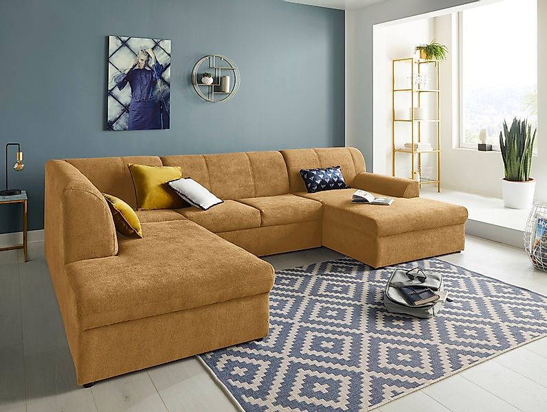 DOMO collection Wohnlandschaft "Topper, elegant und zeitlos, komfortabel, U günstig online kaufen